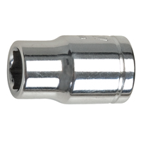 SAE Socket, 1/4", 3/8" Drive, 6 Points - Aurora Tools 