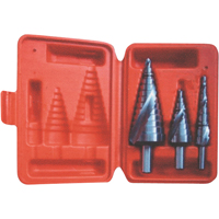 Step Drill Set, 3 Pieces, High Speed Steel - Clarkson Osborn DR70101