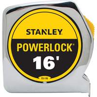 Ruban &agrave; mesurer Powerlock, 3/4" x 16', Marques de goujon Imp&eacute;rial - Stanley Tools 33-116