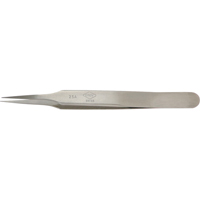 Tweezers - Pointed Tips, Straight Relieved - 4.53" (115 mm) - Weller 2SASL
