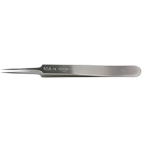 Tweezers - Pointed Tips, Straight Relieved - 4.53" (115 mm) - Weller 5SASL