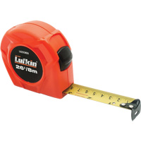 Economical Hi-Viz&reg; Orange Measuring Tape, 1" x 25', 16ths of an Inch Graduations - Lufkin By Crescent L625CMEN