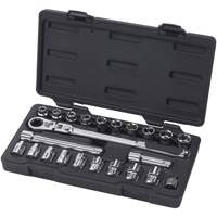 Jeu d'outils m&eacute;caniques standard SAE/m&eacute;trique &agrave; six pans Pass-Thru , 23 Mcx, Prise de 3/8" - Gearwrench 893823