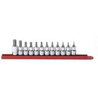 SAE Socket Set, Hex, 3/8" Drive, 12 Pcs - Gearwrench 80581