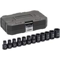 Socket Set, 12 Pcs, Impact, 1/2" Drive Size - Gearwrench 84930N