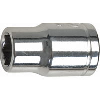 SAE Socket, 7/16", 1/4" Drive, 6 Points - Aurora Tools 