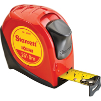 Control Series Measuring Tape, 1" x 26', 1/16" Graduations - Starrett KTX1-26ME-N
