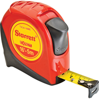 Ruban &agrave; mesurer en fibre de verre, 19 mm x 16', Marques de goujon 1/16"/Millim&egrave;tres - Starrett KTX34-16ME-N