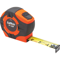 P1000 Series Measuring Tape, 1" x 33'/10 m, in./cm Graduations - Lufkin By Crescent PHV1410CMEN