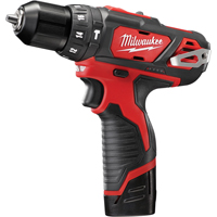 12 V M12 3/8" Hammer Drill/Drivers - Milwaukee 2408-22