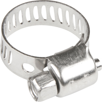 Colliers de serrage pour tuyaux - Collier de serrage & vis en acier inoxydable, Dia. min 1/5", Dia. max 5/8" - Dominion DMHC5-4PK
