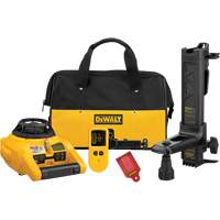 Ensemble de laser rotatif autoniveleur int&eacute;rieur et ext&eacute;rieur, 150' (45 m), 635 N.m - DEWALT DW074KD