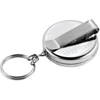 The Original Key Reel, Chrome, 24" Cable, Belt Clip Attachment - Key-Bak 0005-002