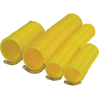 Nylon Coil Air Hose With Fittings, Air, 1/4" ID x 25' L, Nylon, 200 PSI at 23°C - Aurora Tools 