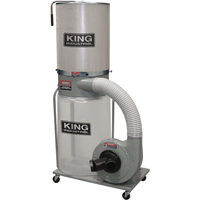 Dust Collectors with Canister Filter, 38" x 27" x 70" - King Canada KC-3105C/KDCF-3500