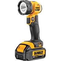Max Work Light, LED, 110 Lumens, 11 Hrs. Run Time, Rechargeable Battery, Plastic - DEWALT DCL040