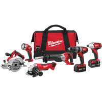 Trousse combin&eacute;e &agrave; 6 outils sans fil M18, Lithium-ion, 18 V - Milwaukee 2696-26