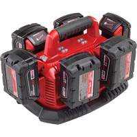 M18 Six Pack Sequential Charger, 18 V, Lithium-Ion - Milwaukee 48-59-1806