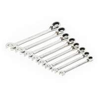 Jeu de cl&eacute;s &agrave; cliquets r&eacute;versibles &agrave; 12 pans et 72 dents, Combinaison, 8 morceaux, M&eacute;trique - Gearwrench 9543