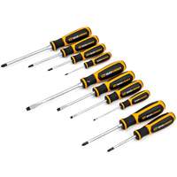 Jeu de tournevis bimat&eacute;riau /Phillips/&agrave; fente/Pozidriv, 10 mcx - Gearwrench 80060H
