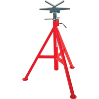 V Head High Pipe Stand #VJ-99, 71-132 cm Height Adjustment, 12" Max. Pipe Capacity, 2500 lbs. Max. Weight Capacity - Ridgid 56662
