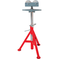 Roller Head  High Pipe Stand #RJ-99, 82-140 cm Height Adjustment, 12" Max. Pipe Capacity, 1000 lbs. Max. Weight Capacity - Ridgid 56672