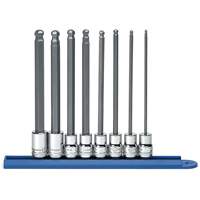 Long Ball End Metric Socket Set, Hex, 3/8" Drive, 8 Pcs - Gearwrench 80573