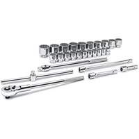 12-Point SAE Mechanics Tool Set, 27 Pcs, 3/4" Drive Size - Gearwrench 80880