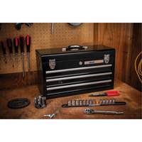 Portable Tool Box, 20" W, 3 Drawers, Black - Gearwrench 83151
