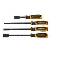 Jeu de 4 grattoirs larges &agrave; double mat&eacute;riau - Gearwrench 84080H