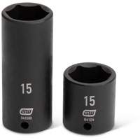 Jeu de douilles SAE/m&eacute;triques &agrave; 6 pans, 48 Mcx, Chocs, Prise de 1/4", Profond - Gearwrench 84902
