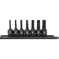 Hex Bit Impact SAE Socket Set, Hex, 3/8" Drive, 7 Pcs - Gearwrench 84913