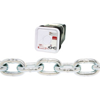 Campbell&reg; Proof Coil Chain, Low Carbon Steel, 5/16" x 75' (22.9 m) L, Grade 30, 1900 lbs. (0.95 tons) Load Capacity - Campbell T0143536