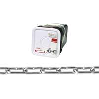 Chaîne droite, Acier &agrave; faible teneur en carbone, 2/0 x 225' (68,6 m) l, Charge d'utilisation 520 lb (0,26 tonne) - Campbell T0332426