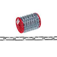 Chaîne droite, Acier &agrave; faible teneur en carbone, #2 x 125' (38,1 m) l, Charge d'utilisation 310 lb (0,155 tonne) - Campbell T0726827