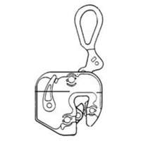 GXL Plate Clamp, 4000 lbs. (2 tons), 1/16" - 7/8" Jaw Opening - Campbell 6422002