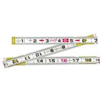 Red End&reg; Rule, 2 m L, Wood, 1 mm Graduations - Lufkin By Crescent 062CMEN