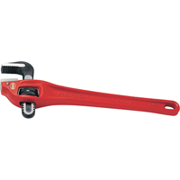 Heavy-Duty Offset Pipe Wrench #14, 2" Jaw Capacity, 14" Long, Powder Coated Finish - Ridgid 89435