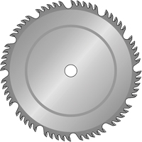 Industrial Saw Blades - Combination Multi-Purpose, 8", 40 Teeth, Wood Use - Dimar 8-40 COM