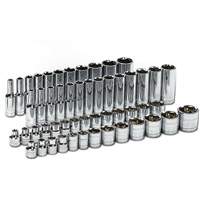 6 Point 120XP SAE/Metric Mechanics Tool Set, 56 Pcs, 3/8" Drive Size, Deep - Gearwrench 80550P