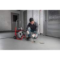 D&eacute;gorgeoir auto-aliment&eacute; K-400 a/c&acirc;ble C-45IW, &eacute;lectrique, 1/2" x 75' et 3/8" x 100' - Ridgid 27013