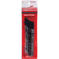 Jigsaw Blade, Bi-Metal, T-Shank, 4" L, 6 TPI - Milwaukee 48-42-5500
