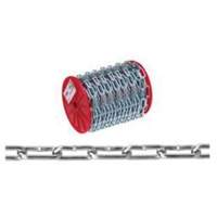 Chaîne droite, Acier &agrave; faible teneur en carbone, #4 x 100' (30,4 m) l, Charge d'utilisation  - Campbell AW0330427
