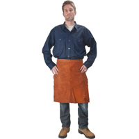 Tablier en cuir, Taille, 24" lo, Lava Brown - Weld-Mate 