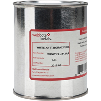 Flux antiborax blanc - Weldcote Metals WPWDFLUX1JAR