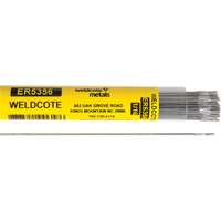 36" Cut Length TIG Rods, 1/16", Aluminum - Weldcote Metals 5356116X36T1P