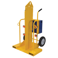 Chariot pour chalumeau et bouteille de soudage, Roues Pneumatique, Base de 24" la x 19-1/2" lo, 500 lb - Vestil CYL-2