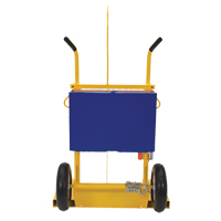 Chariot pour chalumeau et bouteille de soudage, Roues Pneumatique, Base de 24" la x 19-1/2" lo, 500 lb - Vestil CYL-2