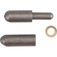 Weld-On Hinge, 0.315" Dia. x 1.575" L, Mild Steel w/Fixed Steel Pin - Aurora Tools 