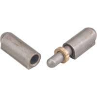 Weld-On Hinge, 0.315" Dia. x 1.575" L, Mild Steel w/Fixed Steel Pin - Aurora Tools 